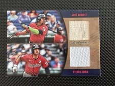 Steven Kwan / José Ramírez 2025 Topps Major League Material Dual Relic Series One card