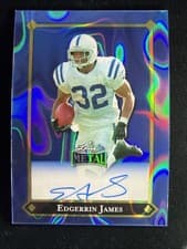 2025 Leaf Metal 92 Autographs Edgerrin James #92L-EJ1 card