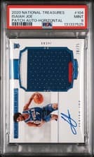 Isaiah Joe 2020 Panini National Treasures card