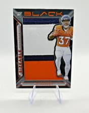 2025 Panini Black Sizeable Rookie Memorabilia RJ Harvey #31 card