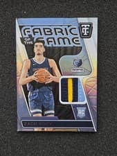 Zach Edey 2024-25 Panini Totally Certified Fabric of the Game Rookies card