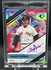 2025 Topps Diamond Icons White PolychromatINK Autographs Roger Clemens #WPA-RC card