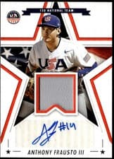 2025 Panini Stars & Stripes Signature Materials Anthony Frausto III #SSM-AF card