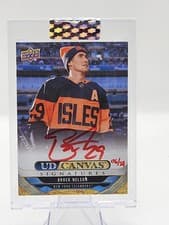 2024-25 Upper Deck Clear Cut Canvas Signatures Brock Nelson #CS-NE card