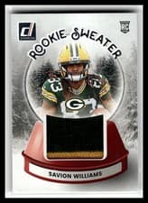 Savion Williams 2025 Donruss Rookie Holiday Sweater card