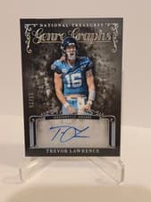 2025 Panini National Treasures Genre Graphs Trevor Lawrence #3 card