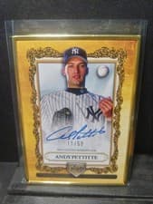 2025 Topps Gilded Collection Topps Gallery of Gold Autographs Andy Pettitte #GOG-AP card