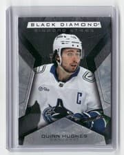 2025-26 Upper Deck Black Diamond Diamond Stars Quinn Hughes #BDS-QH card