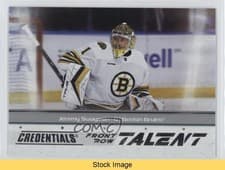 2024-25 Upper Deck Credentials Front Row Talent Jeremy Swayman #FRT-JS card