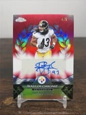 2025 Topps Chrome Hall of Chrome Autographs Troy Polamalu #HOCA-TP card