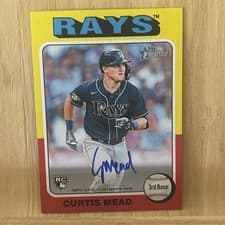 2024 Topps Heritage Mini Real One Mini Autographs Curtis Mead #ROA-CME card