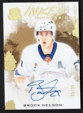 2024-25 Upper Deck The Cup Inked Impressions Brock Nelson #II-BN card