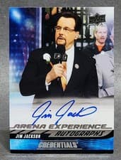2024-25 Upper Deck Credentials Arena Experience Autographs Jim Jackson #AE-JJ card