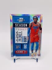 Luguentz Dort 2020 Panini Contenders Optic card
