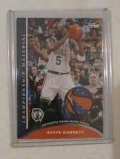 Kevin Garnett 2009 Topps Championship Materials card