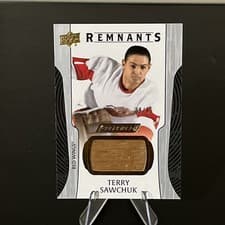 2024-25 Upper Deck Engrained Icons Remnants Terry Sawchuk #R-TY card