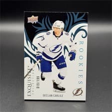 2024-25 Upper Deck Ice Exquisite Collection Rookies Declan Carlile #R-28 card