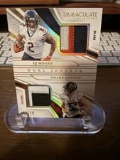 2025 Panini Immaculate Immaculate Dual Jerseys DJ Moore/Drake London #24 card