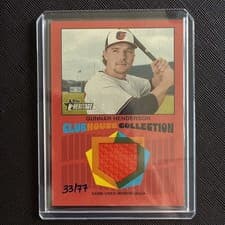 Gunnar Henderson 2026 Topps Heritage Clubhouse Collection Relics card