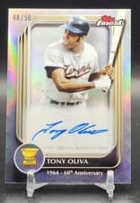 2025 Finest Rookie Cup Anniversary Autographs Tony Oliva #RCAA-TO card