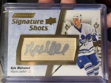2024-25 Upper Deck Engrained Icons Signature Shots Manufactured Stick Relics Kyle Wellwood #SS-KW card