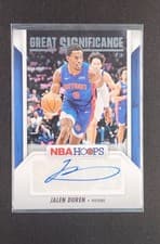 2024-25 Hoops Great SIGnificance Jalen Duren #GS-JDP card