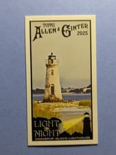 2025 Topps Allen & Ginter Light The Night (Minis) Cockspur Island Lighthouse #LTN-21 card