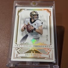 2025 Panini National Treasures Base Set Drew Brees #72 card