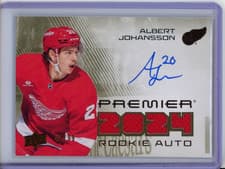 2024-25 Upper Deck Premier Premier Rookie Auto Jersey Albert Johansson #PRA-AJ card