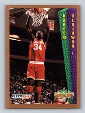 Hakeem Olajuwon 1992-93 Fleer Base Set card
