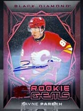 2025-26 Upper Deck Black Diamond Rookie Gems Signatures Zayne Parekh #RGS-ZP card