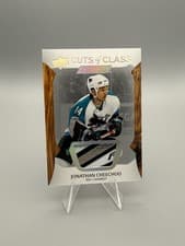 2024-25 Upper Deck Engrained Icons Cuts of Class Relics Jonathan Cheechoo #CC-JC card