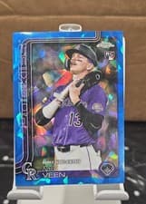 2025 Topps Chrome Update Sapphire Base Set Zac Veen #USC186 card