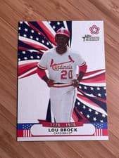 2025 Topps Heritage Bicentennial Stars Lou Brock #BS-11 card