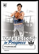2024-25 Panini Court Kings Works in Progress Tyler Kolek #12 card