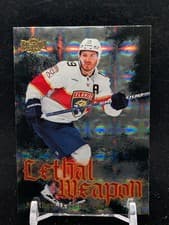 2025-26 SkyBox Metal Universe Lethal Weapon Matthew Tkachuk #LW-12 card