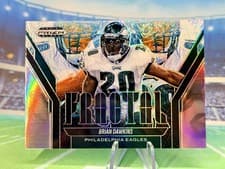 2025 Panini Prizm Black Fractal Brian Dawkins #1 card