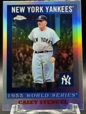2025 Topps Chrome Platinum 1955 World Series Casey Stengel #55WS-7 card