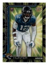 2025 Topps Chrome Radiating Rookies Travis Hunter #RR-4 card