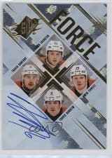 2024-25 SPx Force Autograph Parallel Travis Sanheim #SF-FKTS card