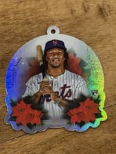 Luisangel Acuña 2025 Topps Holiday Oversized Die-Cut MLB Ornaments card