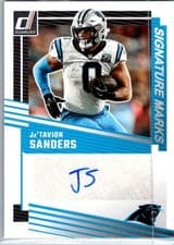 2025 Donruss Signature Marks Ja’Tavion Sanders #SM-JSS card