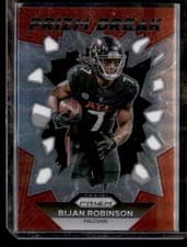 Bijan Robinson 2023 Panini Prizm Draft Picks Break card
