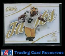 2025 Panini Luminance Names of the Game Josh Jacobs #9 card
