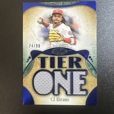 2026 Topps Tier One Tier One Relics Die-Cut CJ Abrams #T1RD-CA card