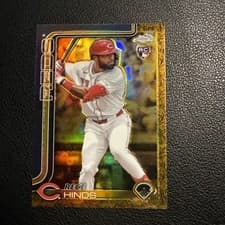 2025 Topps Gilded Collection Base Set Rece Hinds #39 card