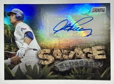 2025 Stadium Club Savage Sluggers Autographs Alex Rodriguez #SS-AR card
