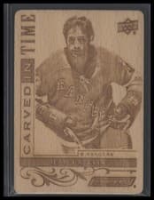 2024-25 Upper Deck Engrained Icons Carved in Time Jean Ratelle #CT-JR card