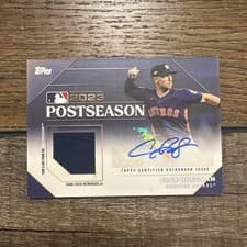 Alex Bregman 2024 Topps Postseason Performance Autograph Relic card