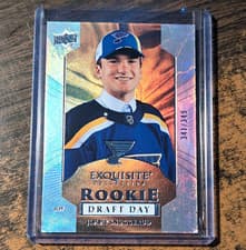 2025-26 Upper Deck Black Diamond Exquisite Rookie Draft Day Jimmy Snuggerud #RDD-JS card